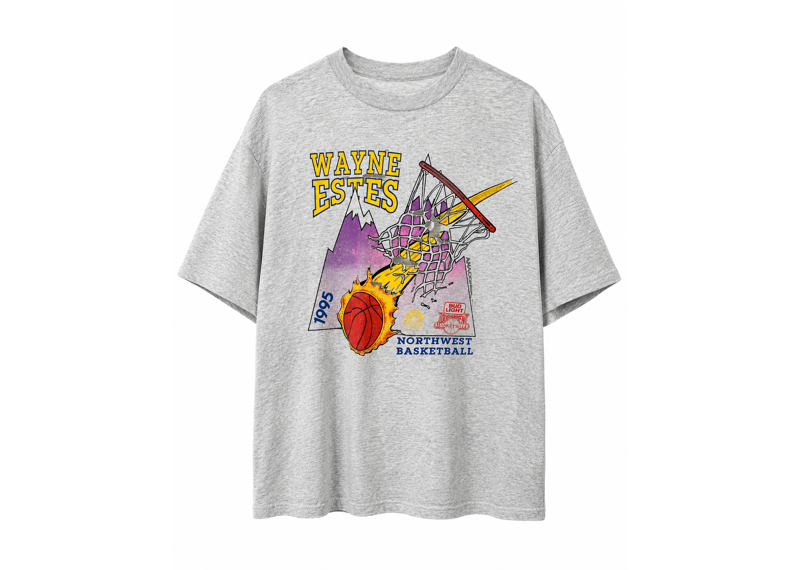 Vintage 1995 Wayne Estes Northwest Basketball Distressed Tee