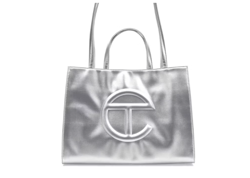 Telfar Shopping Bag Medium Silver