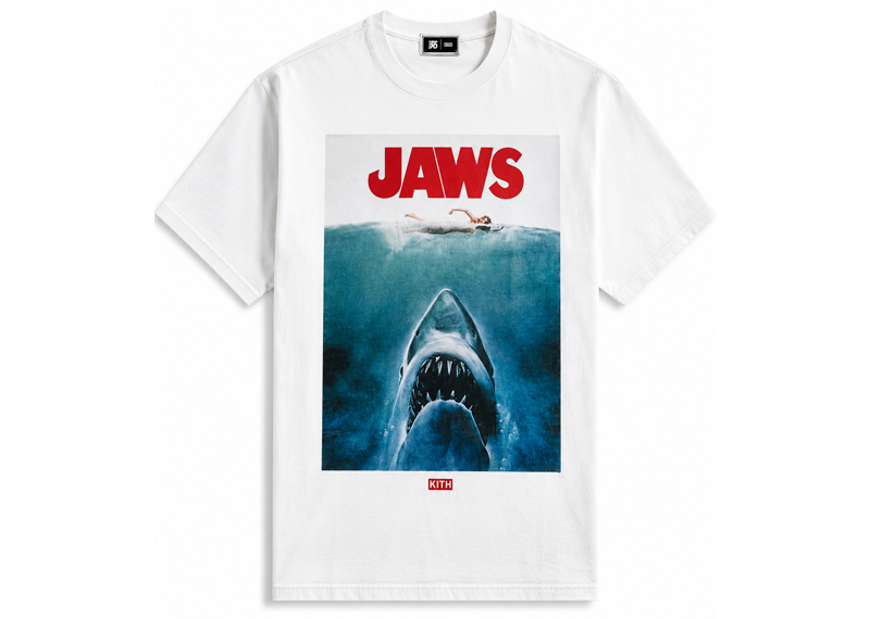 Kith x JAWS Main Poster Vintage Tee Bright White