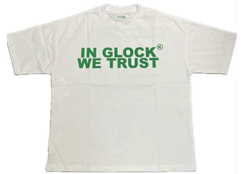 In Glock We Trust Tee (White/Green)