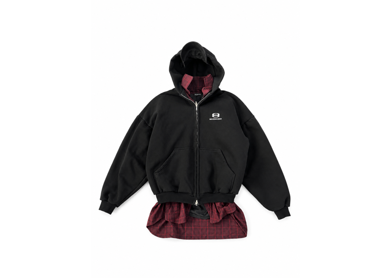 Balenciaga Unity Sports Icon Layered Overside Hoodie