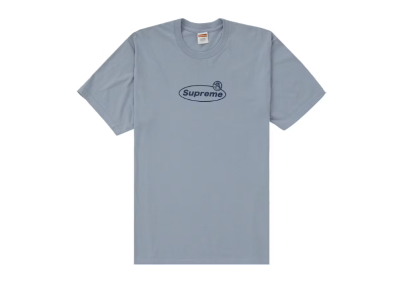 Supreme Warning Tee Dusty Blue