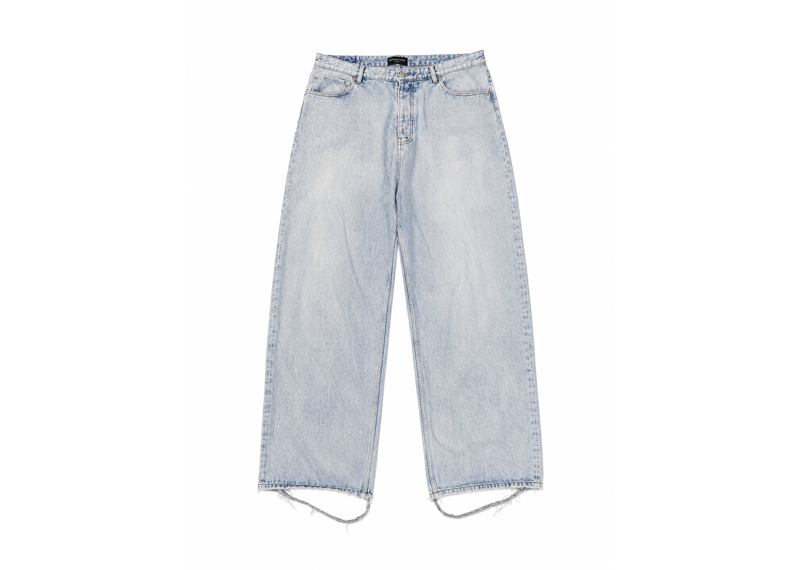 Balenciaga Baggy Pants Denim Light Blue