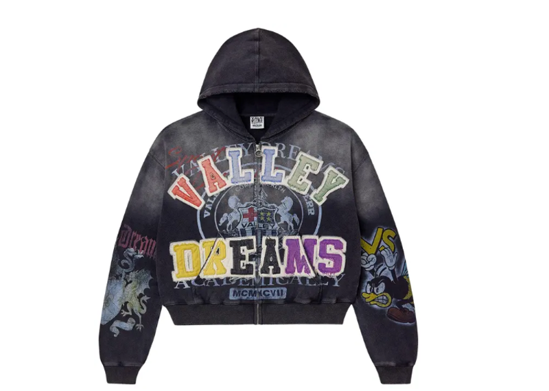 Vale Forever Blasted Zip Up Black
