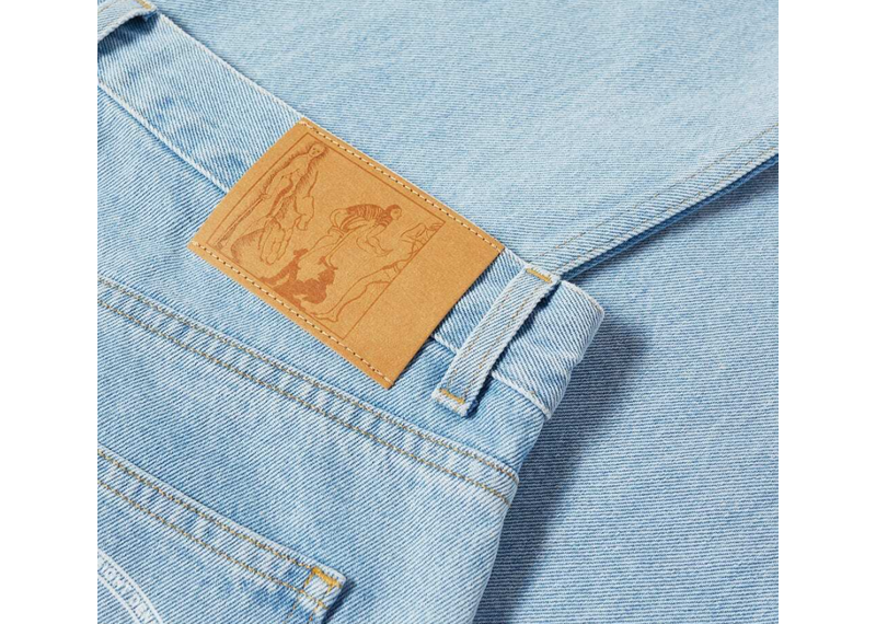 Martine Rose  Extended Wide Leg Jeans - Blue