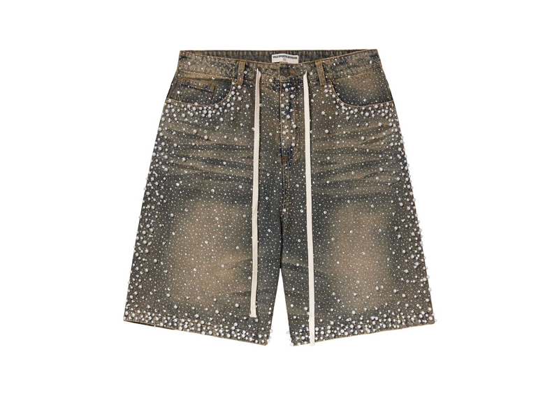 VALE FOREVER RAINSTORM JORTS MID WASH