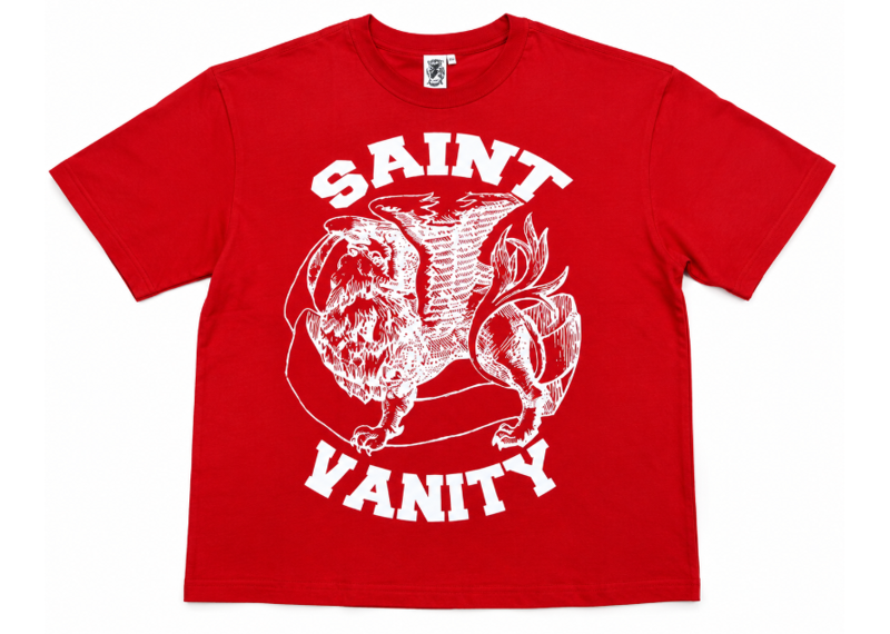 Saint Vanity Griffin Tee Red/White