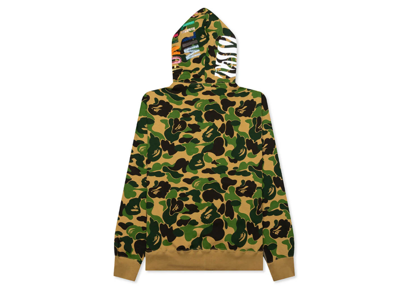 A Bathing Ape Abc Camo Tiger Full Zip Hoodie - Green