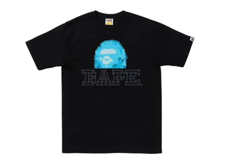 BAPE Polygon Ape Head Tee Black