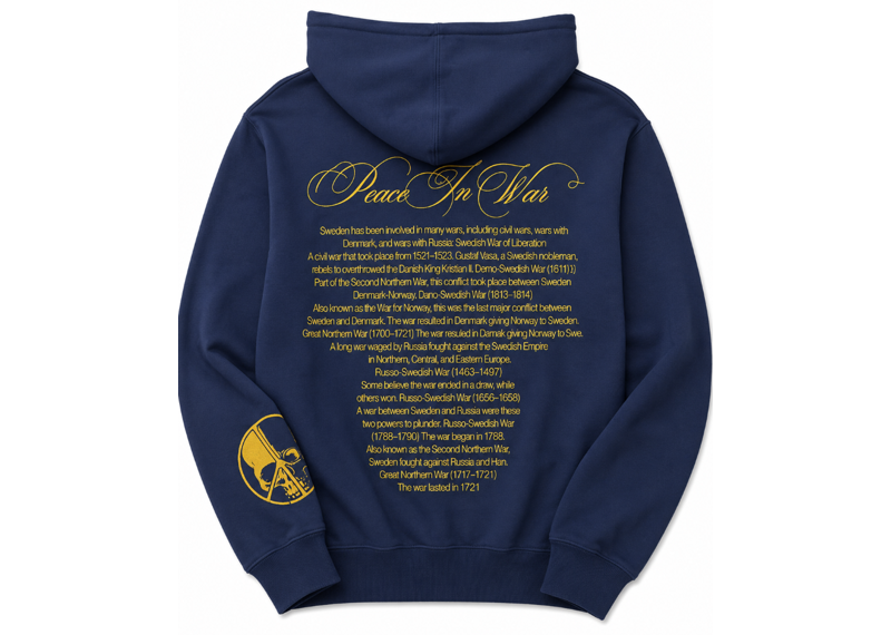 PEACE IN WAR SWEDEN HOODIE