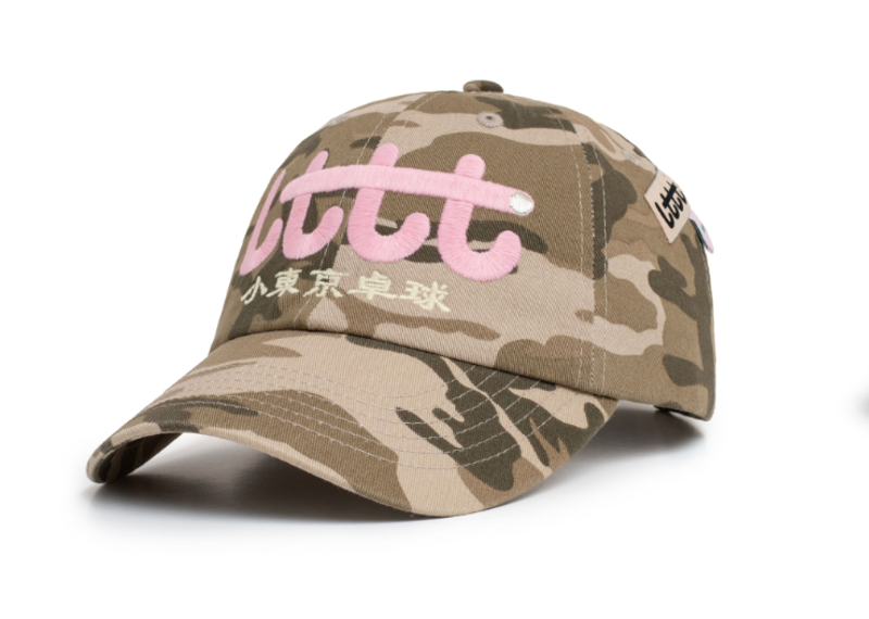 Little Tokyo Tennis Club Camo Pink Cap