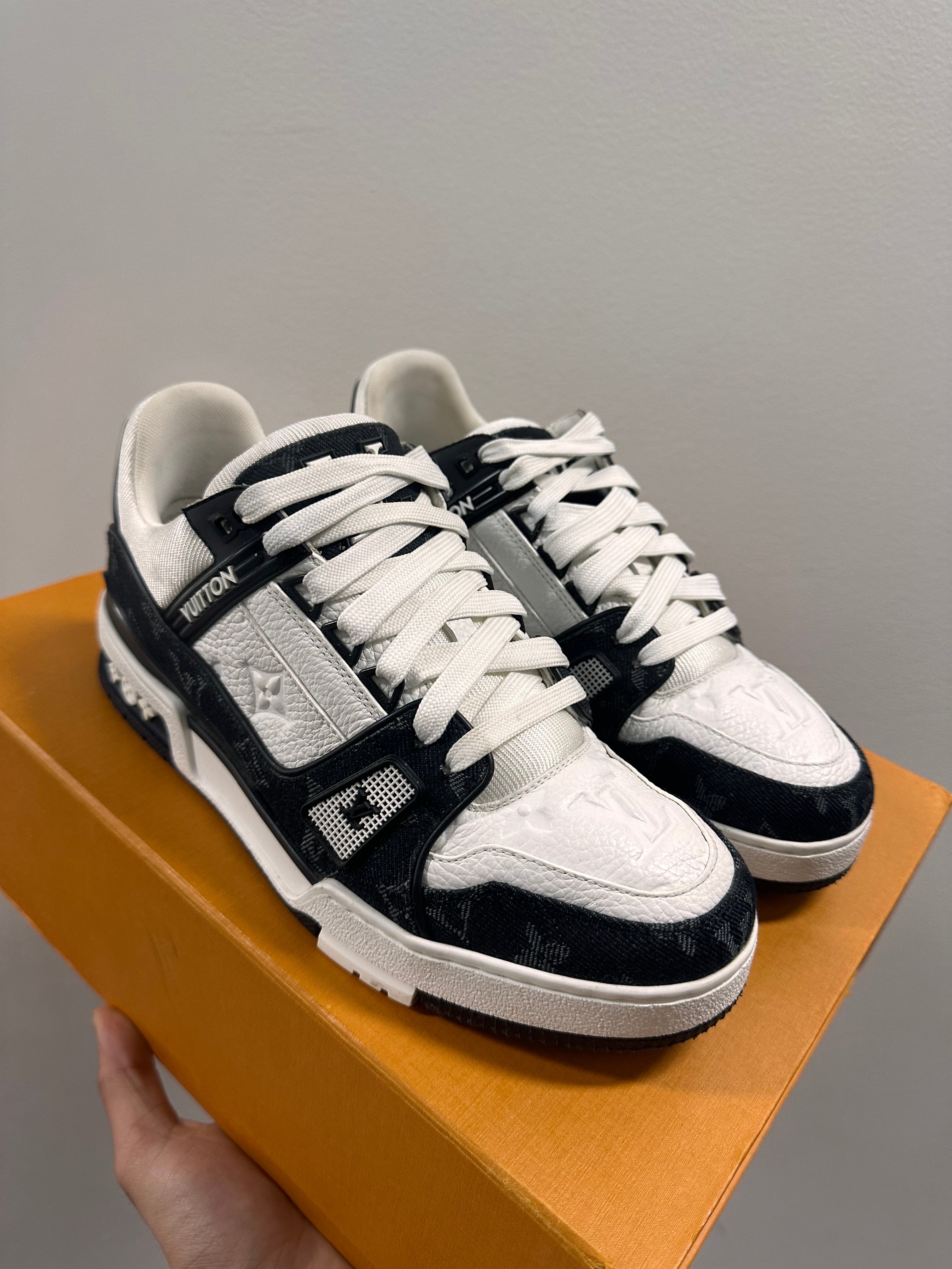 Louis Vuitton Trainer Black Monogram Denim