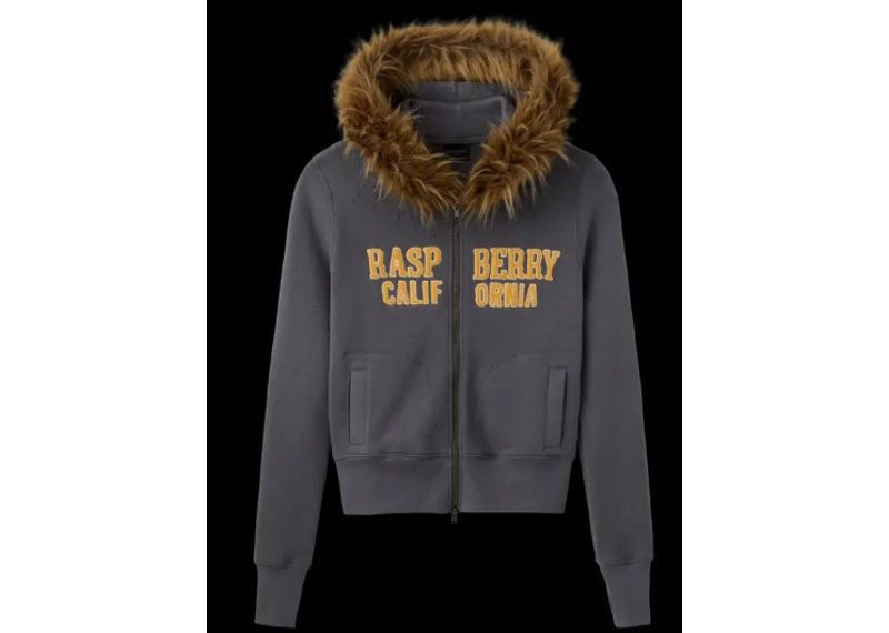 The GV Gallery Paris Hilton Fuax Fur Zip Up Hoodie