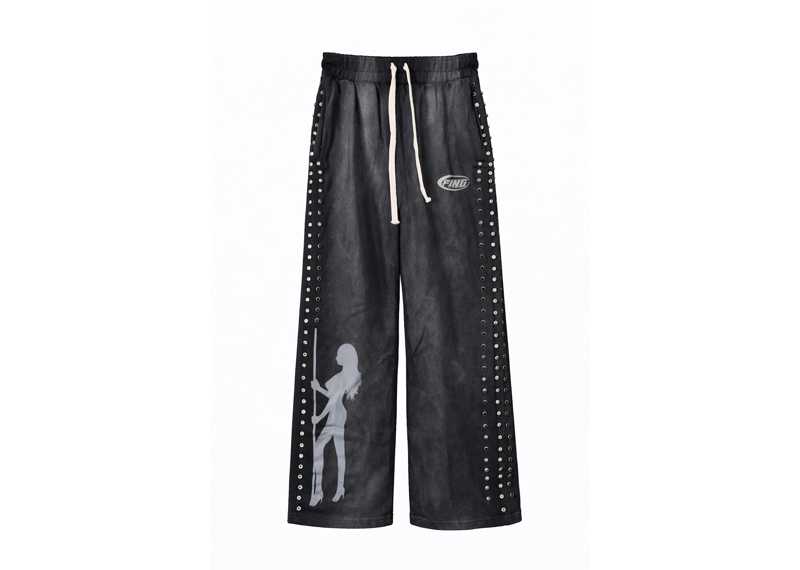 Fine Britches Black Crystal Sweatpants