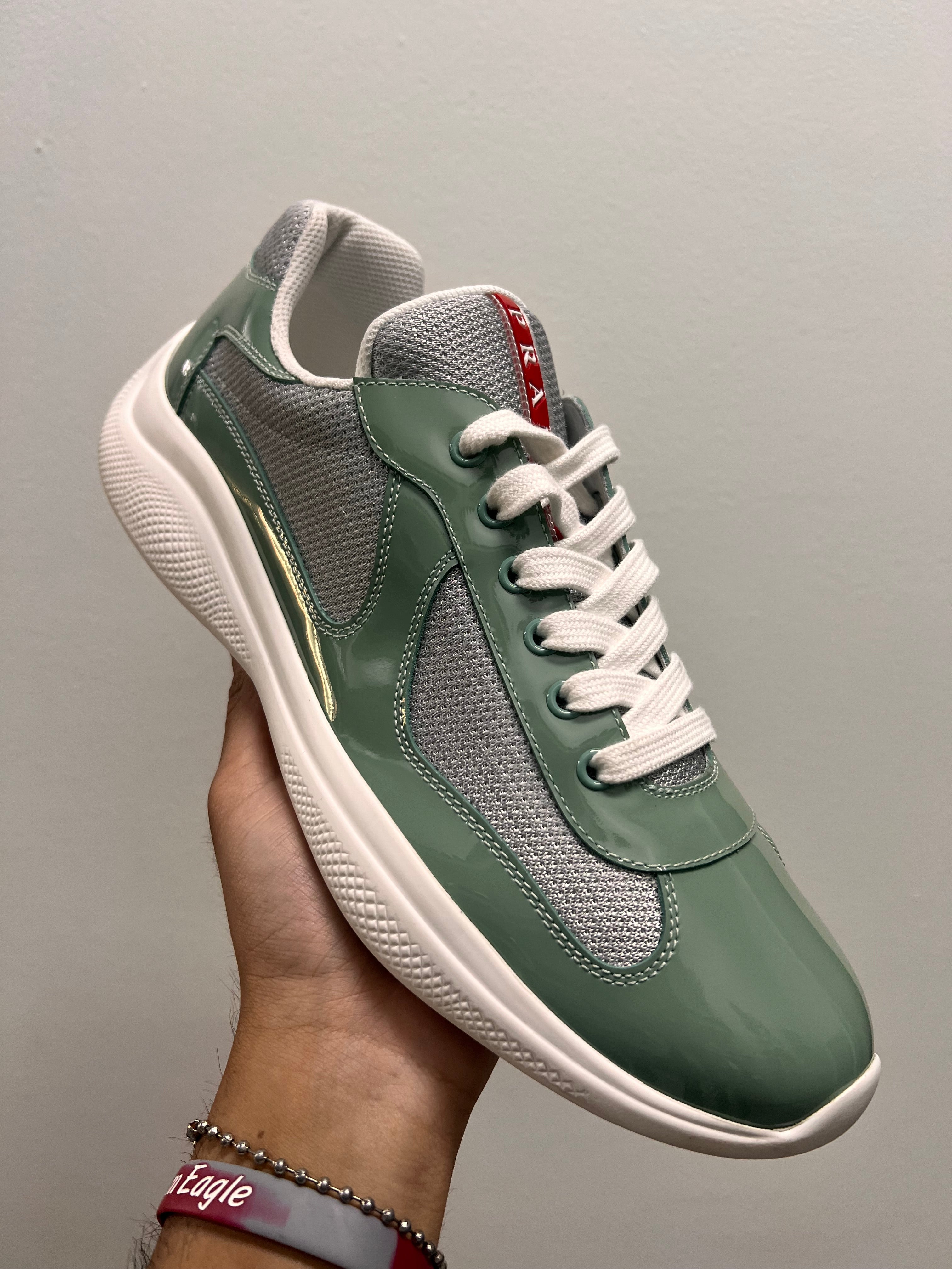 Prada Americas Cup Sneakers Emerald Green