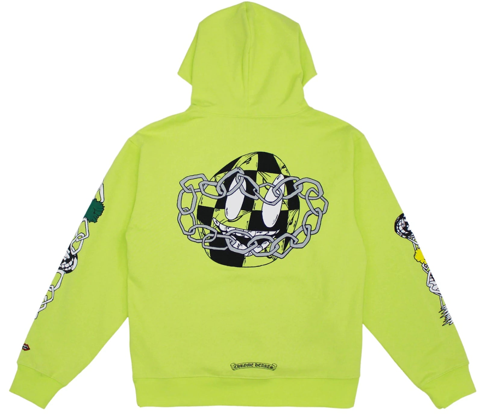 Chrome Hearts Matty Boy Link Hoodie Lime Green
