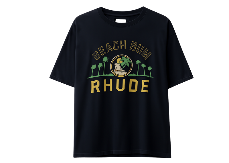 Rhude Black Beach Bum Tee