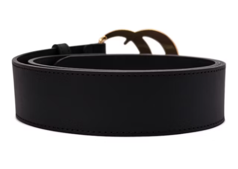 Gucci Double G Wide Leather Belt