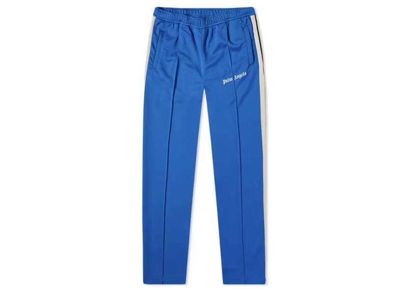 Palm Angels Slim Fit Track Pants Blue/Off White