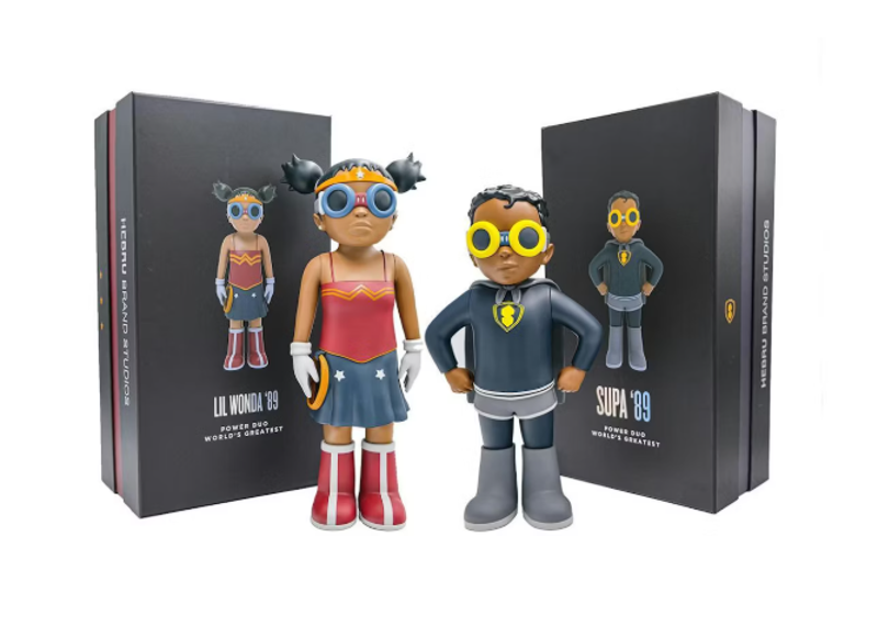 Hebru Brantley Power Duo Figure Set Black/Red