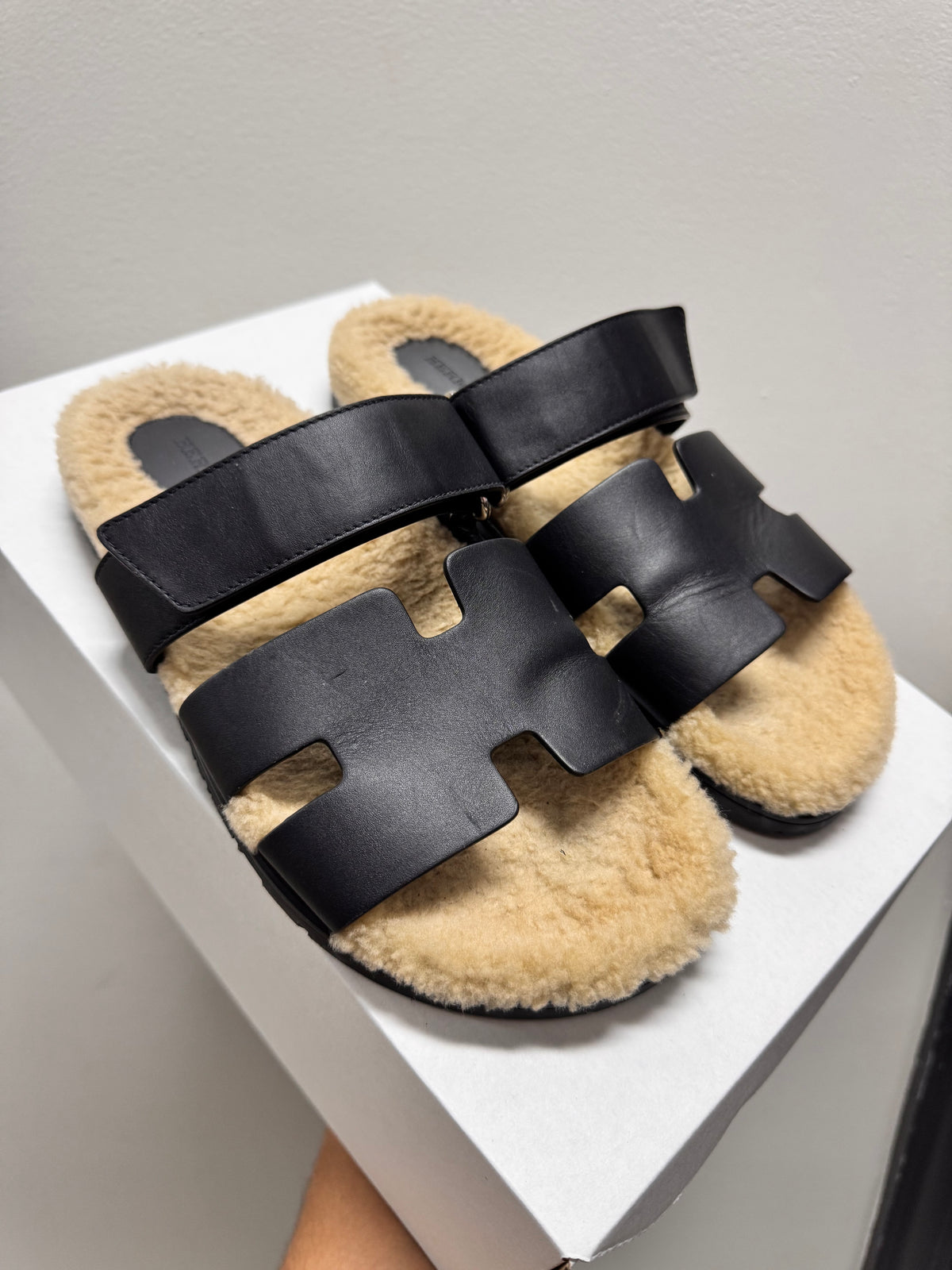 Hermes Chypre H Logo Sandals