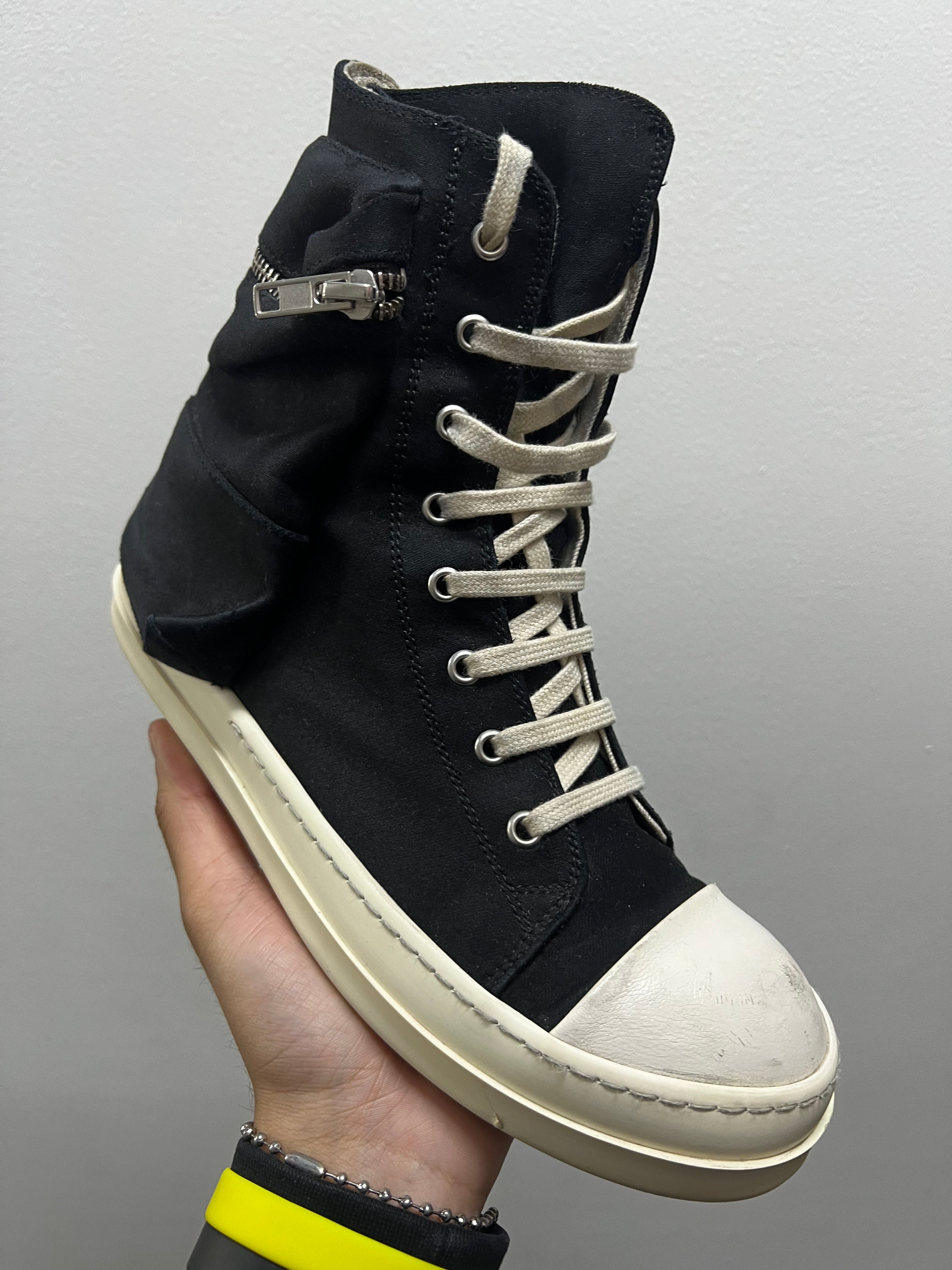 Rick Owens DRKSHDW Gethsemane Cotton Cargo High Black Milk