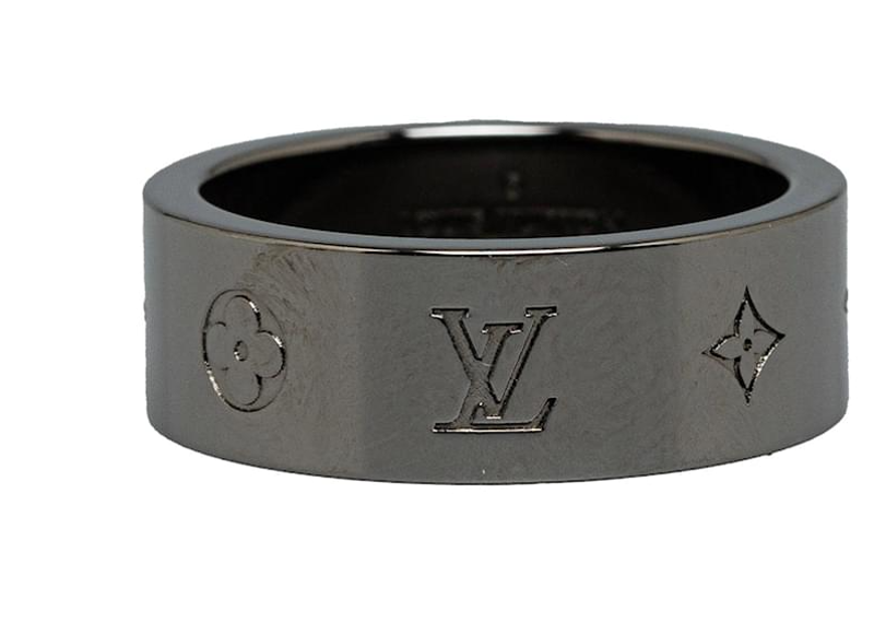Gray Louis Vuitton LV Instinct Gunmetal Ring