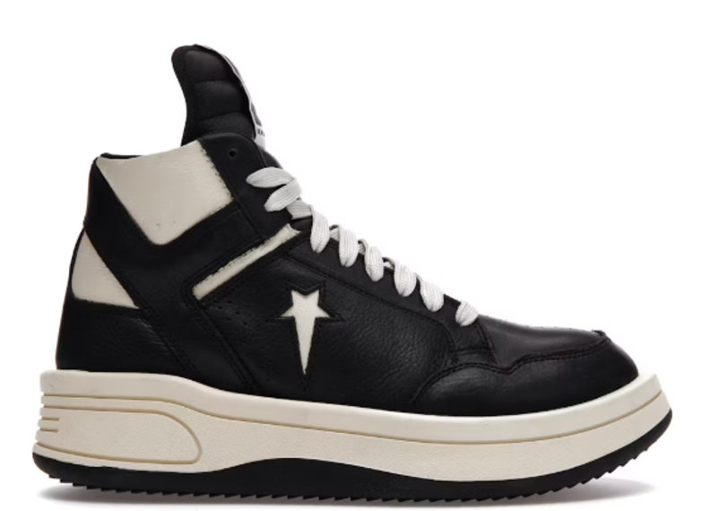 Converse TURBOWPN Mid Rick Owens DRKSHDW Black Cloud Cream