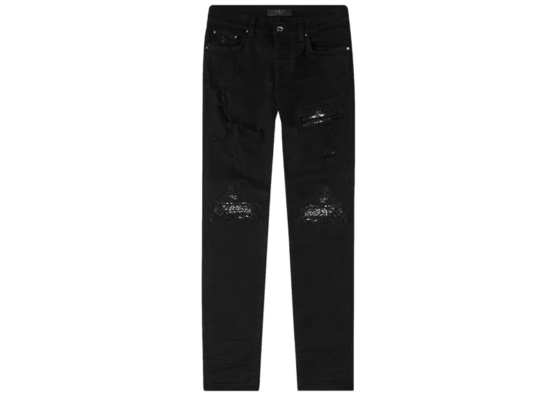 Amiri MX1 Bandana Jeans Black