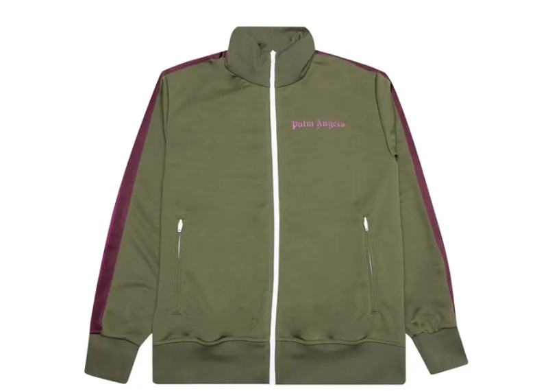 Palm Angels College Track Jacket Military Purple