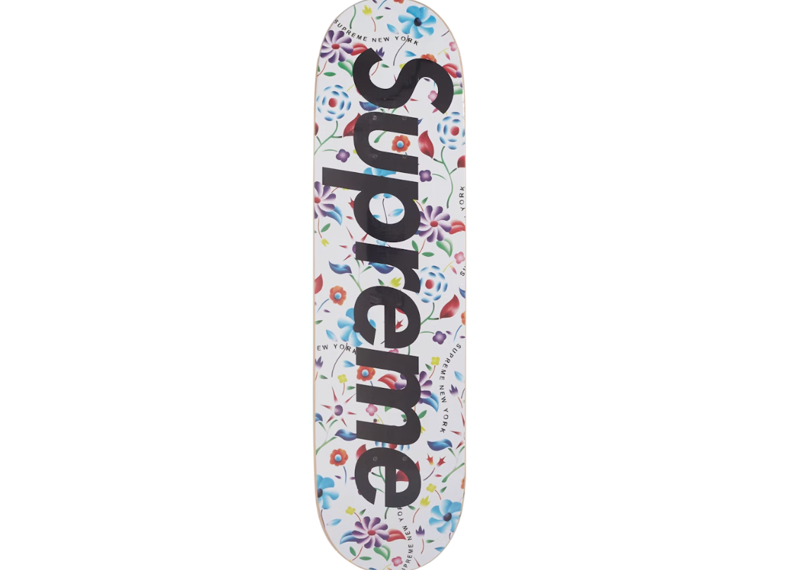 Supreme Airbrushed Floral Skateboard Deck