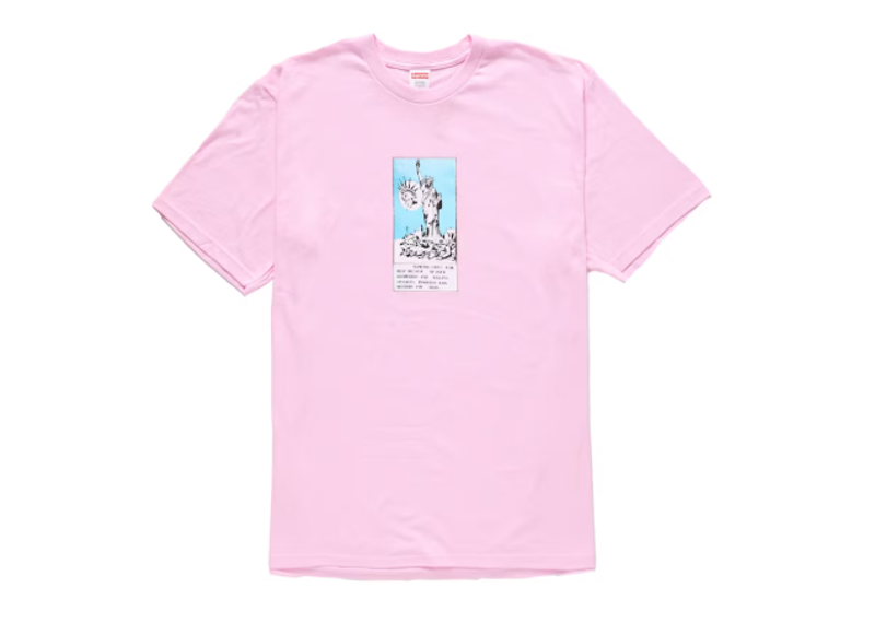 Supreme Liberty Tee Light Pink