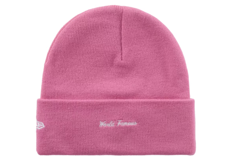 Supreme New Era Box Logo Beanie (FW25) Magenta