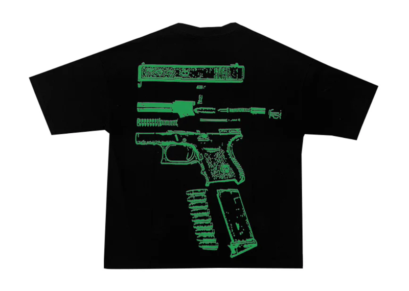 IN GLOCK WE TRUST TEE BLACK/GREEN