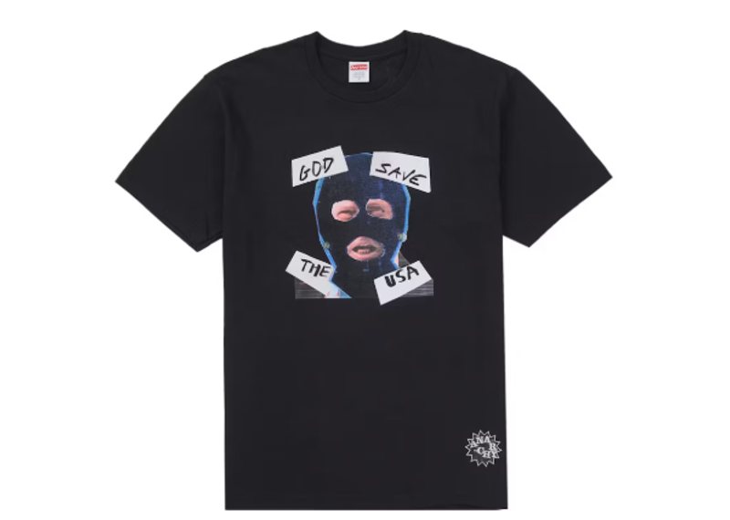 Supreme God Save Us Tee Black