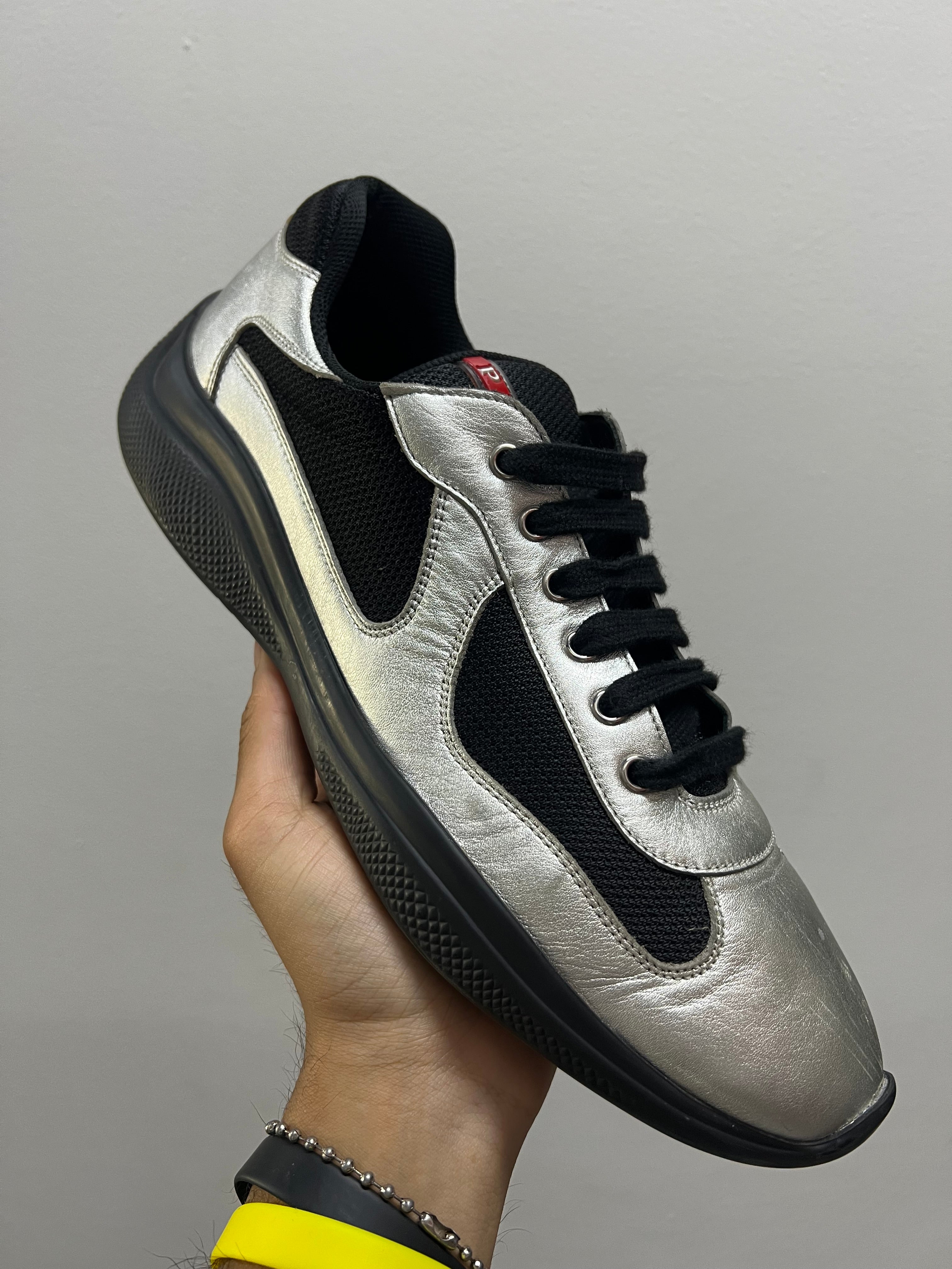 Prada Mens Americas Cup Reflective Silver