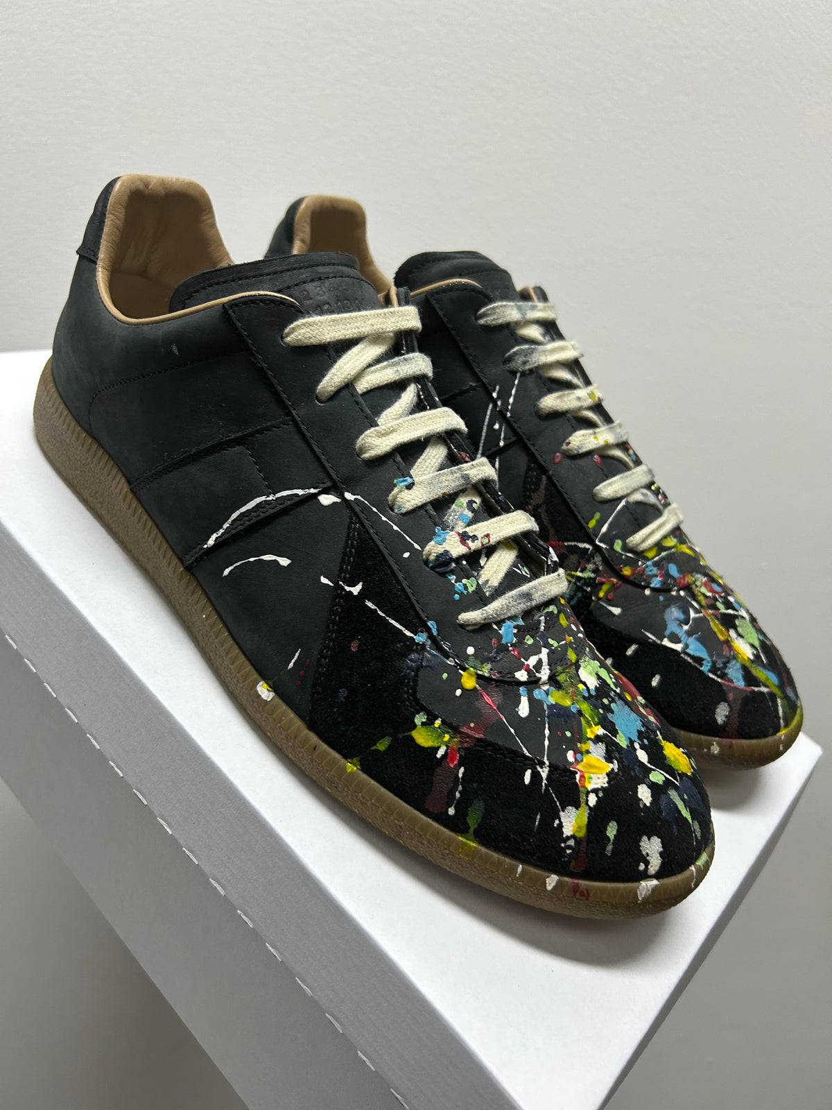Maison Margiela Paint Replica German Army Trainer (GAT) Black