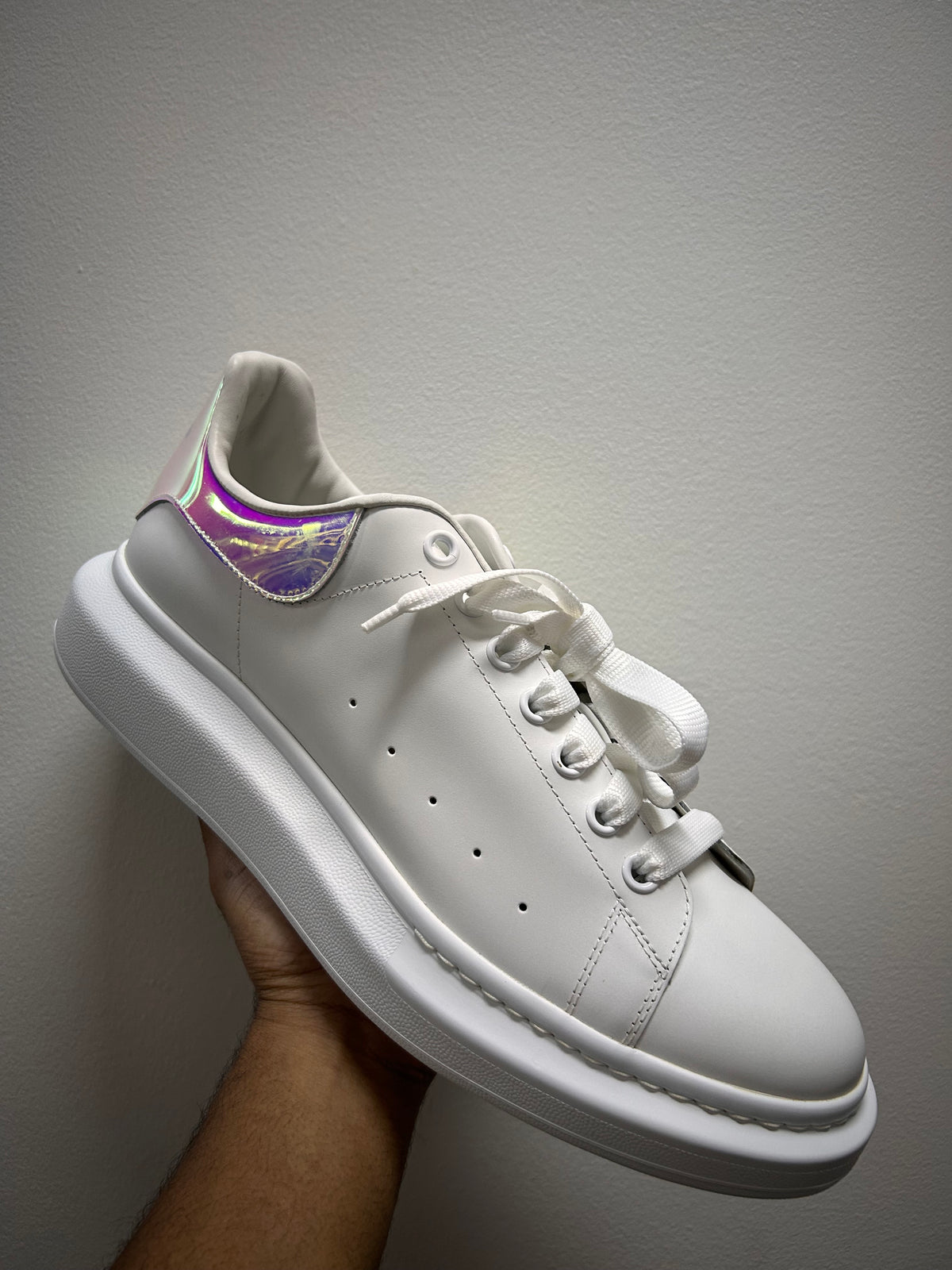 Alexander McQueen Oversized Sneaker 'White Iridescent'