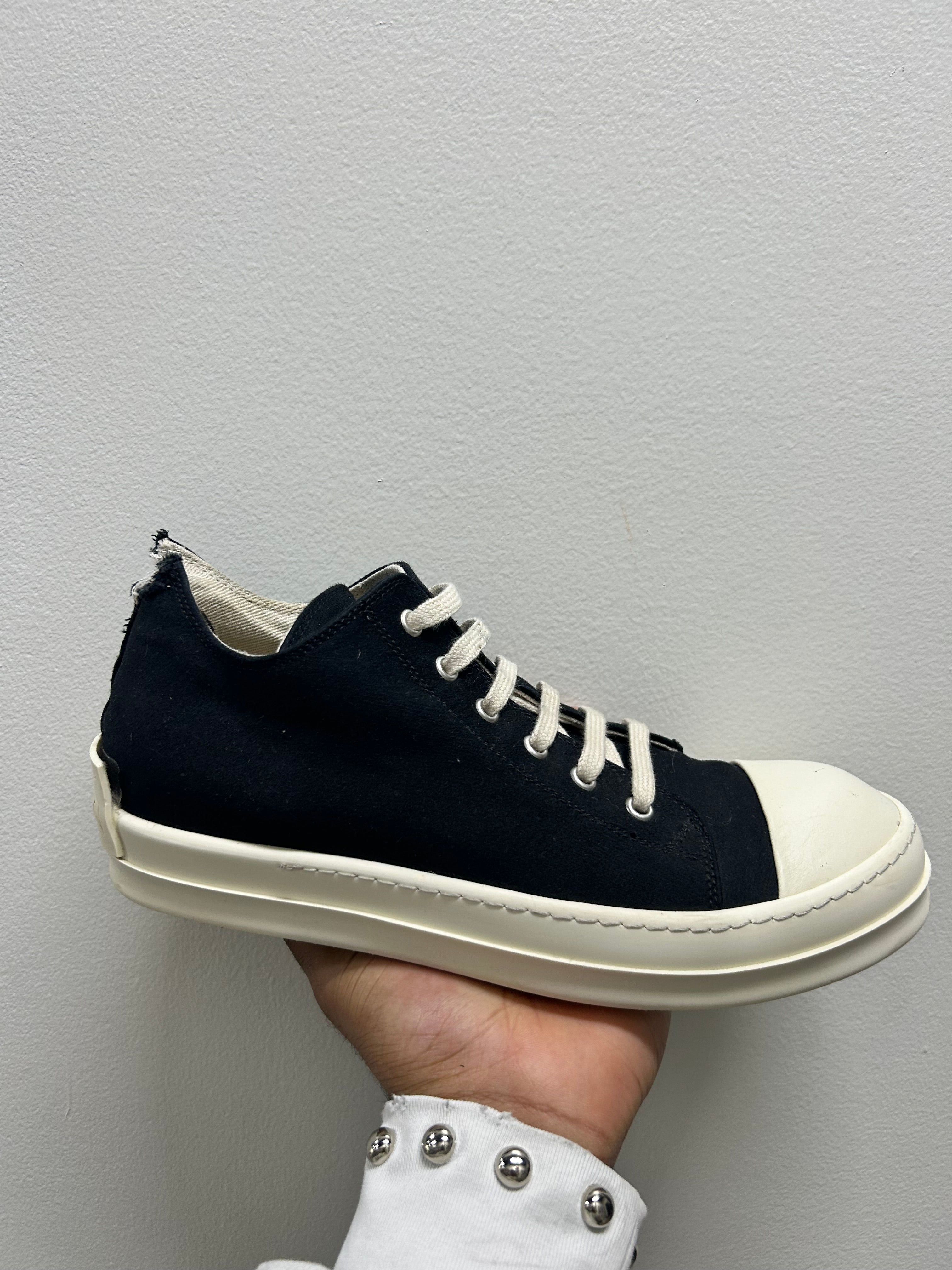 Rick Owens DRKSHDW Fogachine Cotton Denim Low Black Milk