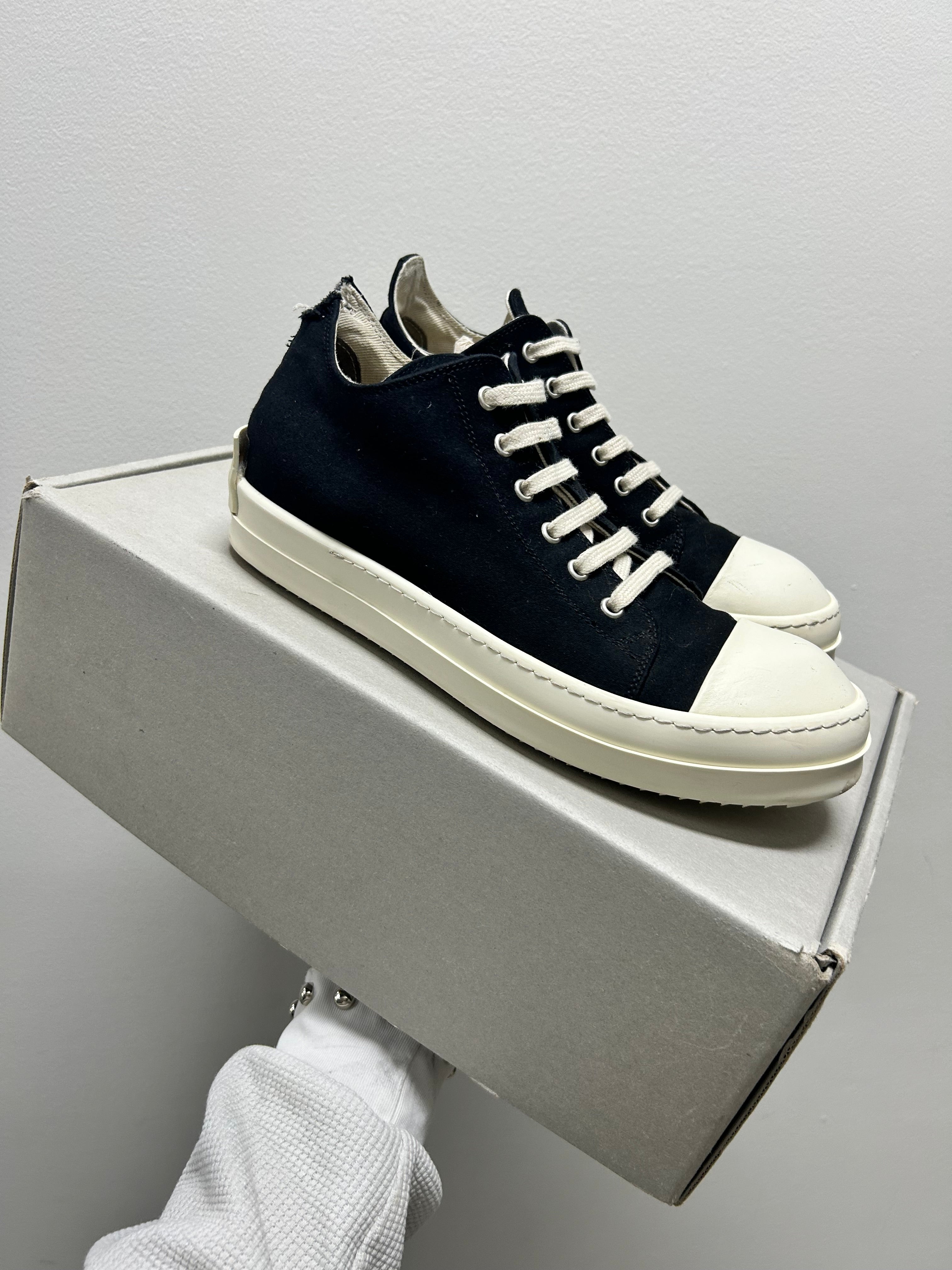 Rick Owens DRKSHDW Fogachine Cotton Denim Low Black Milk