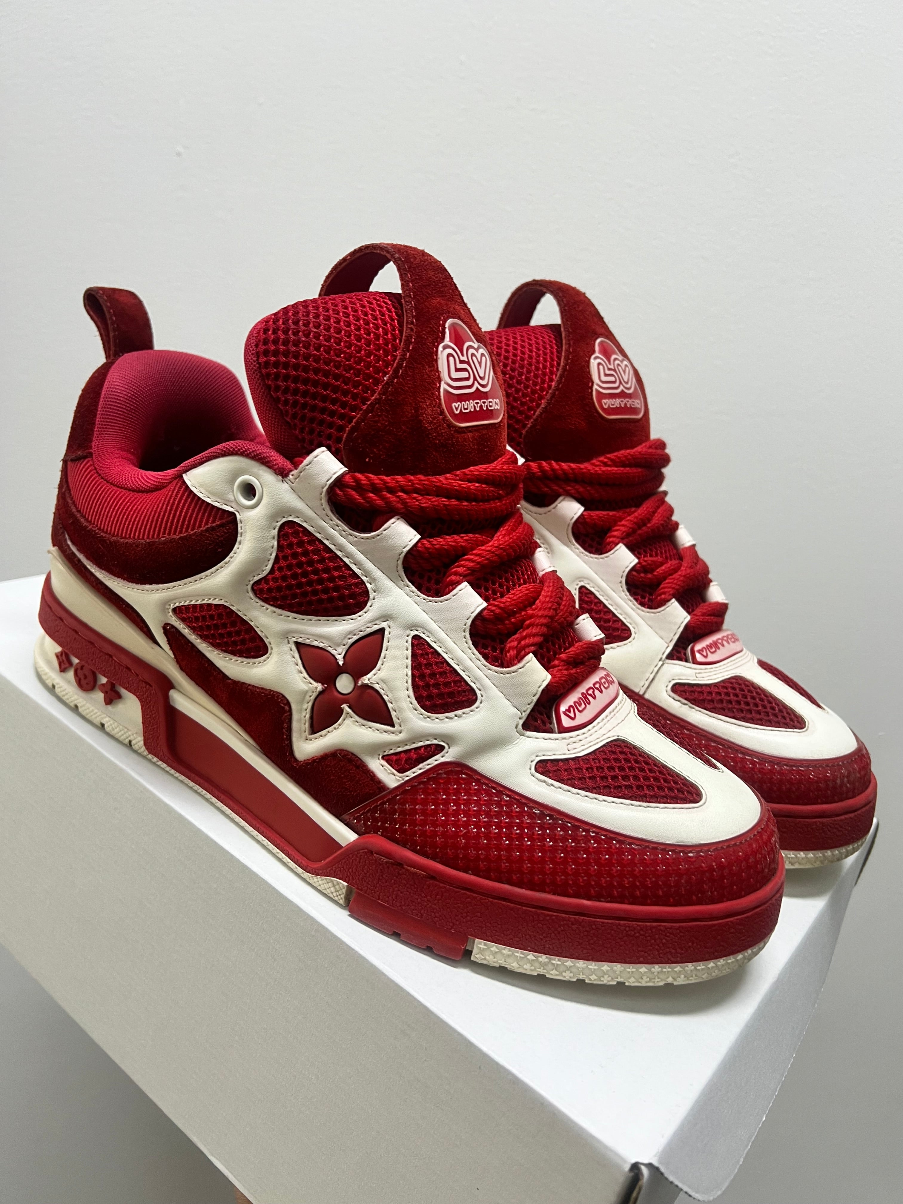 Louis Vuitton LV Skate Sneaker Red White