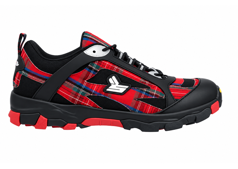Sicko x Eric Emanuel Hiking Sneaker Red/Black Plaid