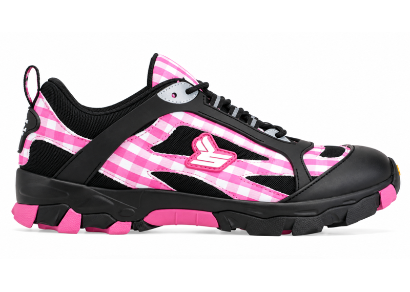 SICKO X ERIC EMANUEL HIKING SNEAKERS PINK/BLACK PLAID