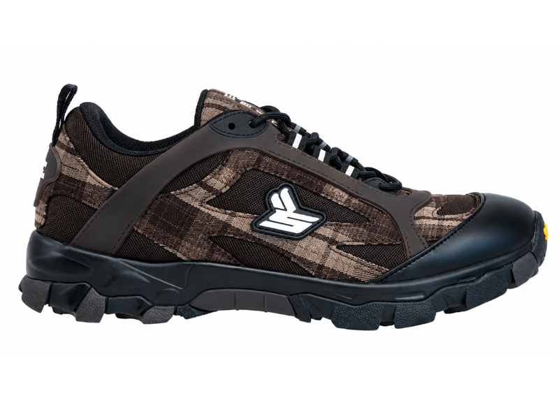 SICKO X ERIC EMANUEL HIKING SNEAKERS BROWN/BLACK PLAID