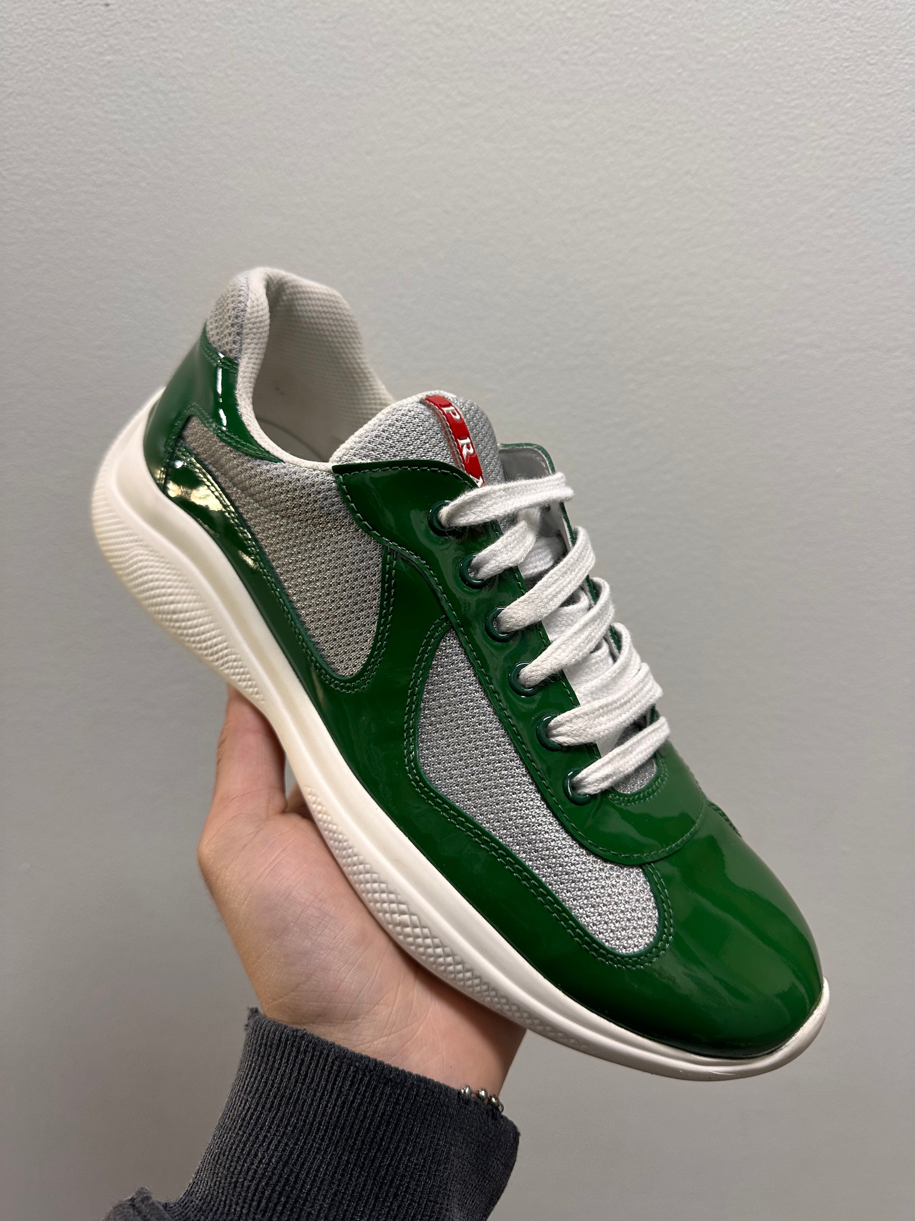 Prada Patent Green Leather American Cups