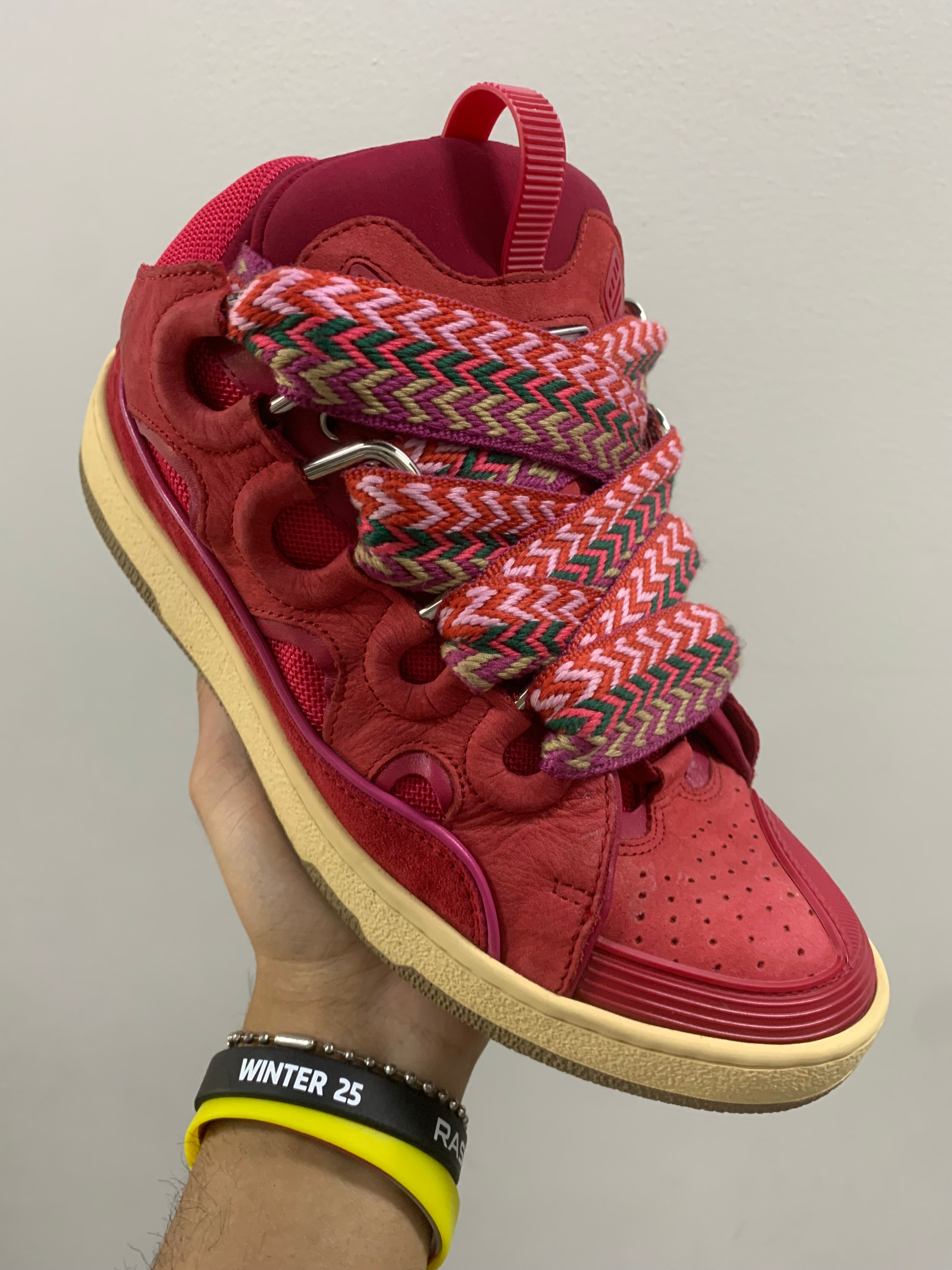 Lanvin Curb Sneakers Watermelon