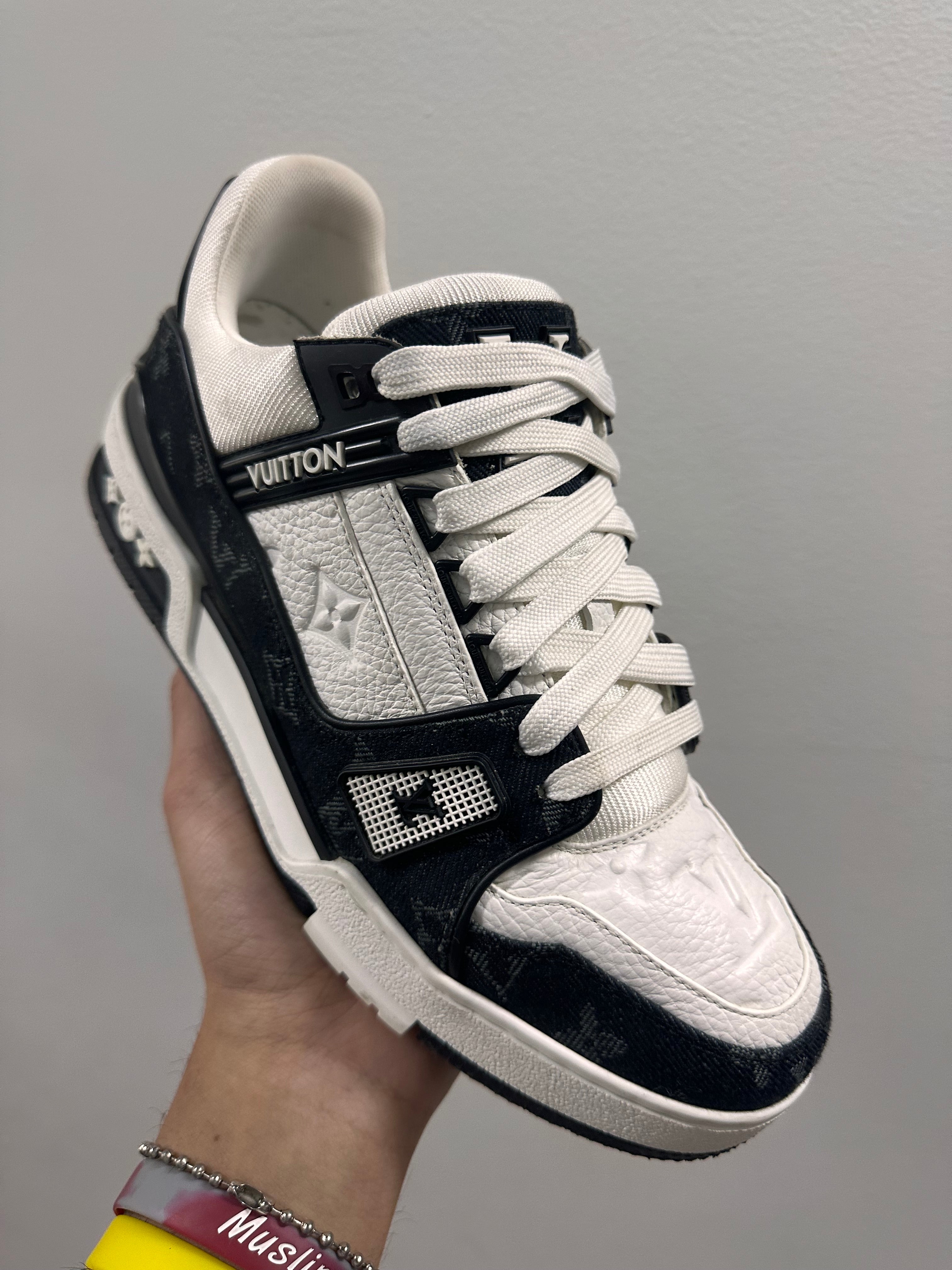 Louis Vuitton Trainer Black Monogram Denim