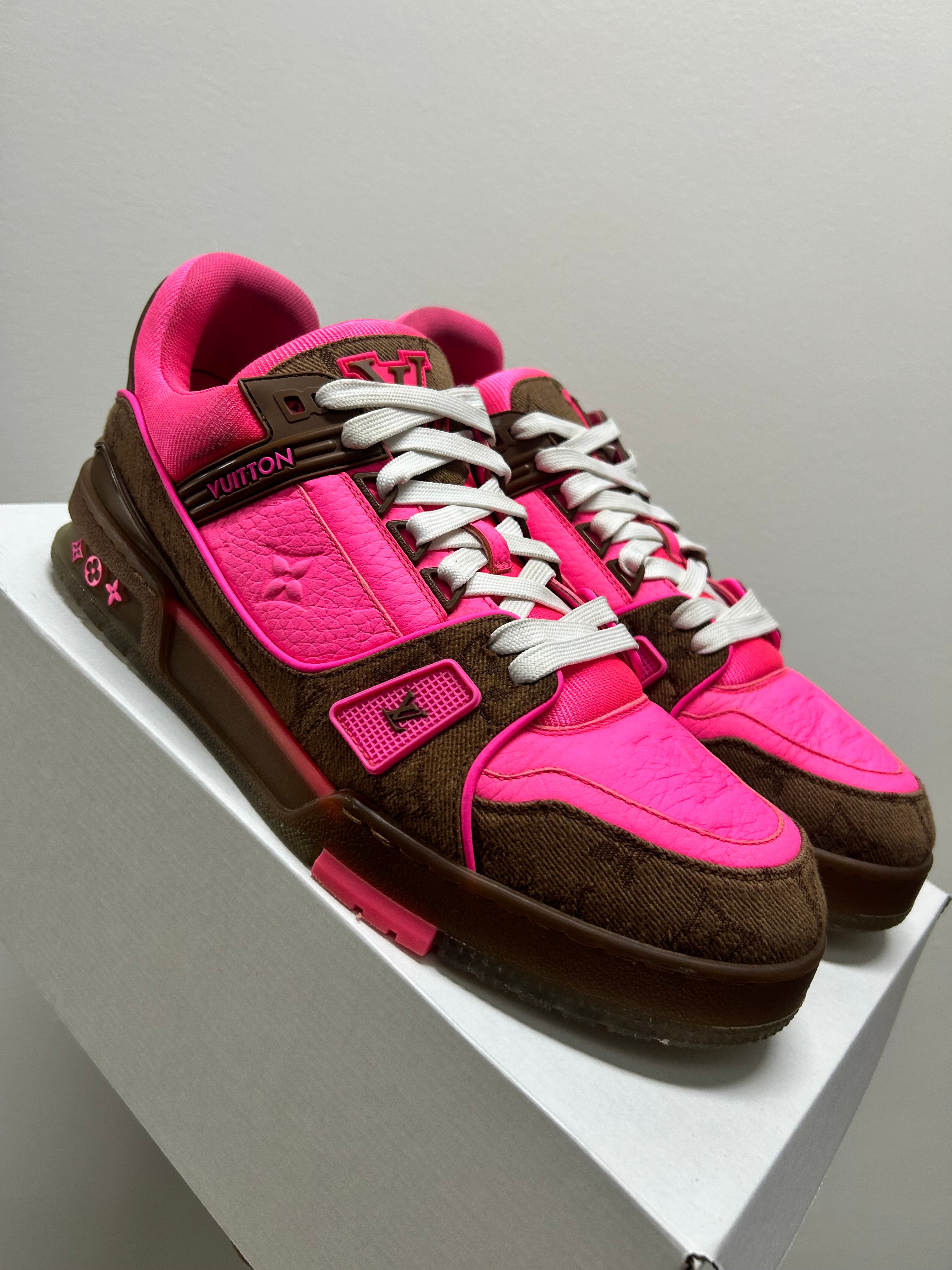 Louis Vuitton Trainer Pink Brown