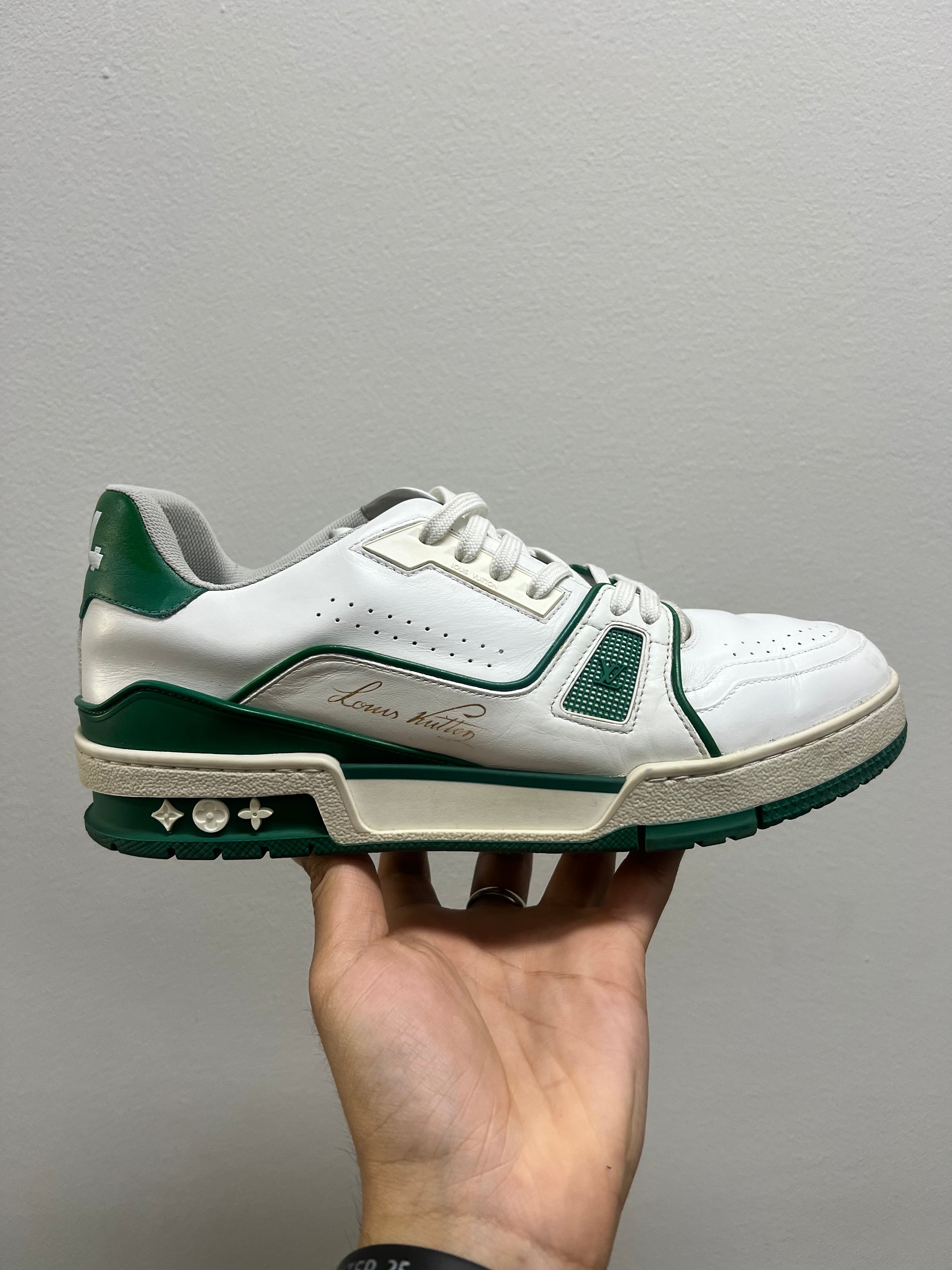 Louis Vuitton Virgil Abloh Green White Trainer