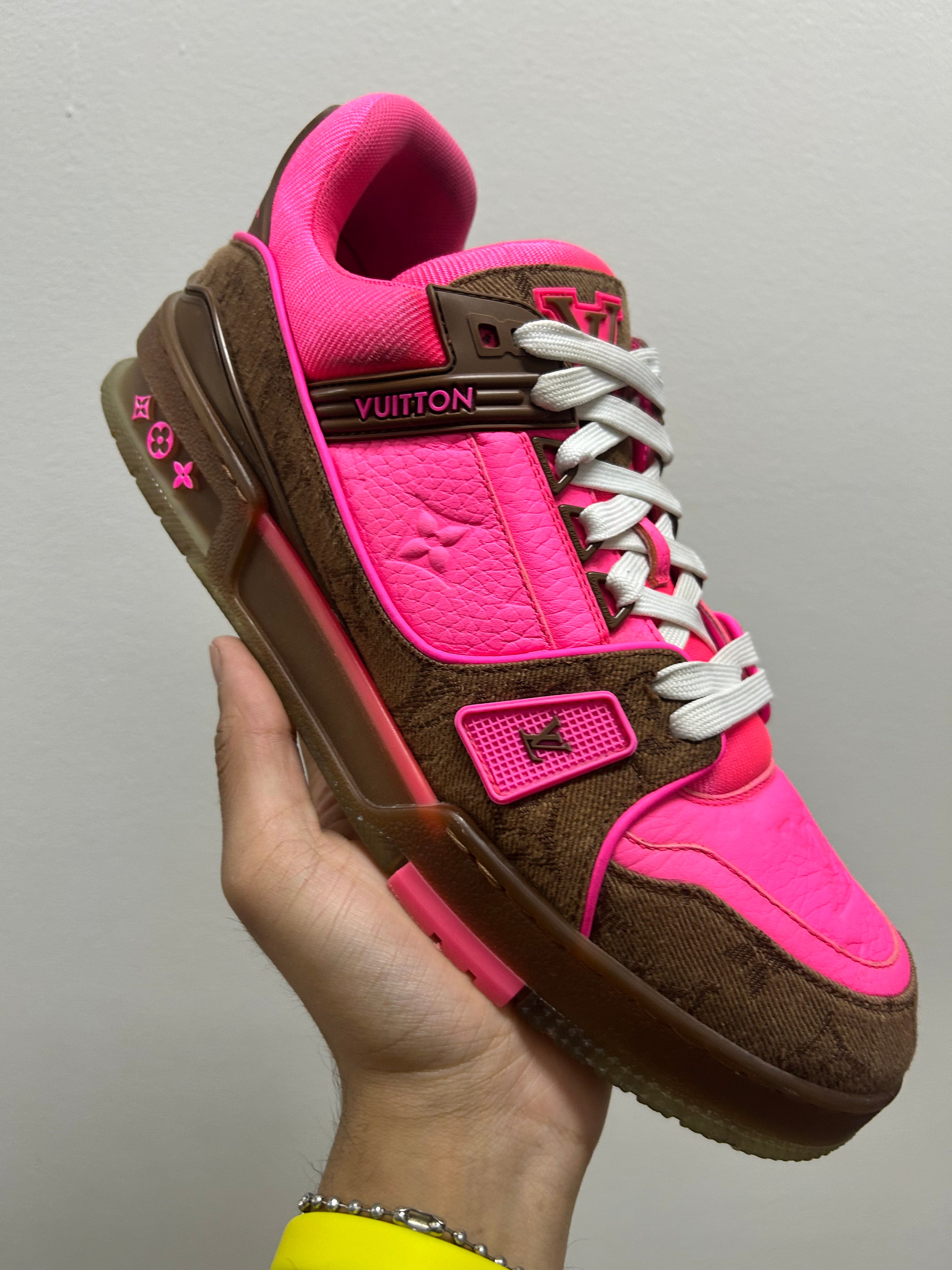 Louis Vuitton Trainer Pink Brown